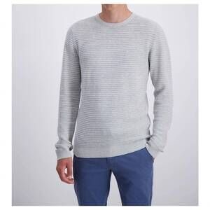 NEW LINDBERGH long sleeve knitted sweater in ltgreymel